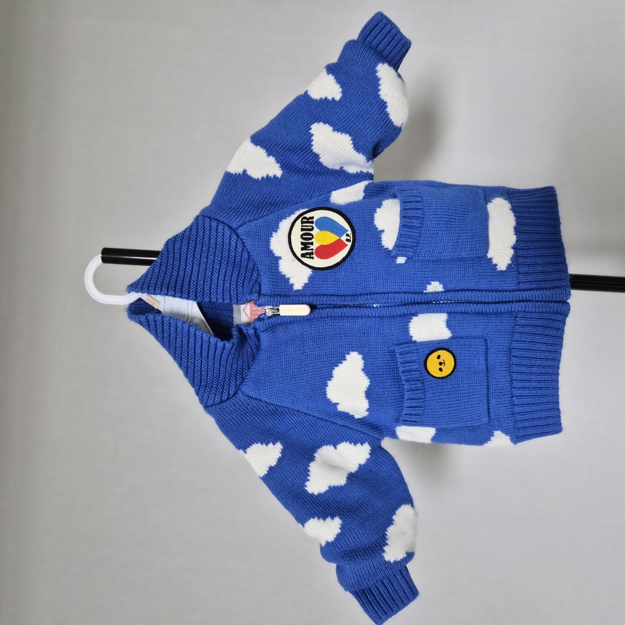 베베드피노 85호 구름 울 니트 집업 재킷 C-자켓-258