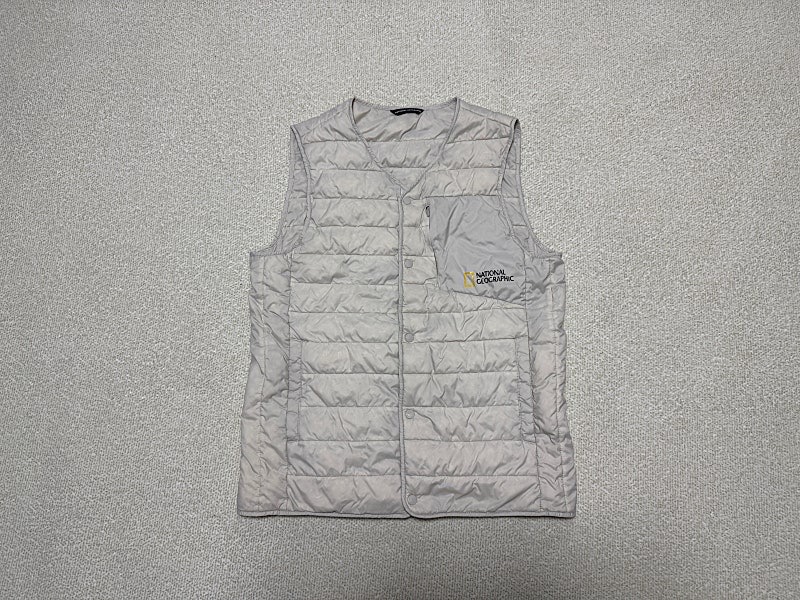 내셔널지오그래픽 구스다운 경량패딩 조끼 남성용 95사이즈