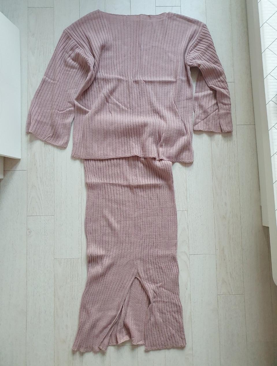 니트 사의+스커트세트 ! 새상품 !S~M