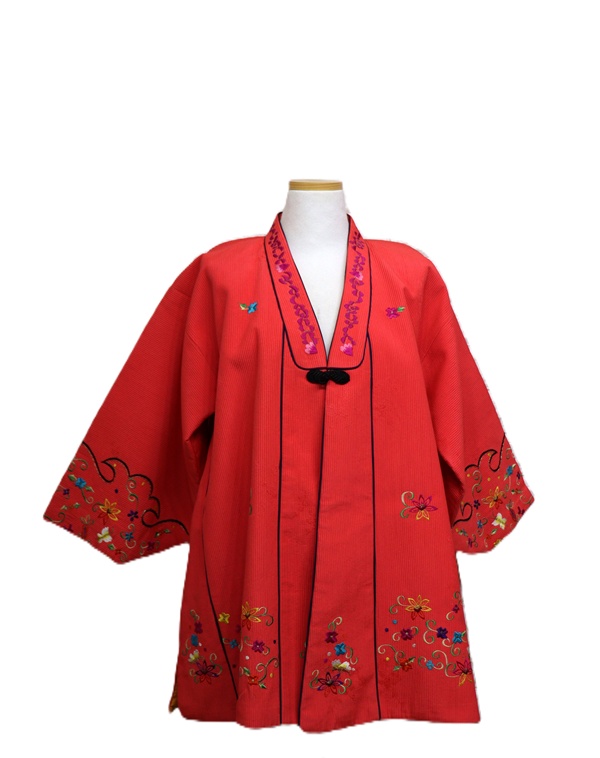 k143 여성한복 자수두루마기/여55-66/키150-155/사놀까 