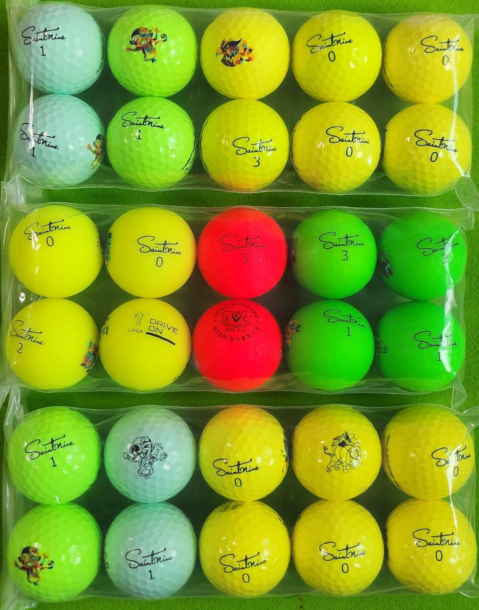 세인트나인 컬러볼A/A+급30개-로스트볼