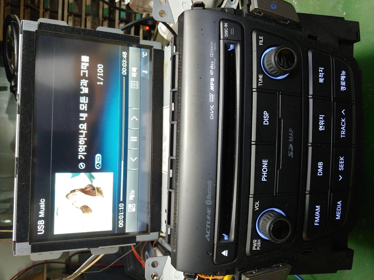 그랜져HG 2014년 AVN 무출 데크,모니터,앰프 팝니다. 