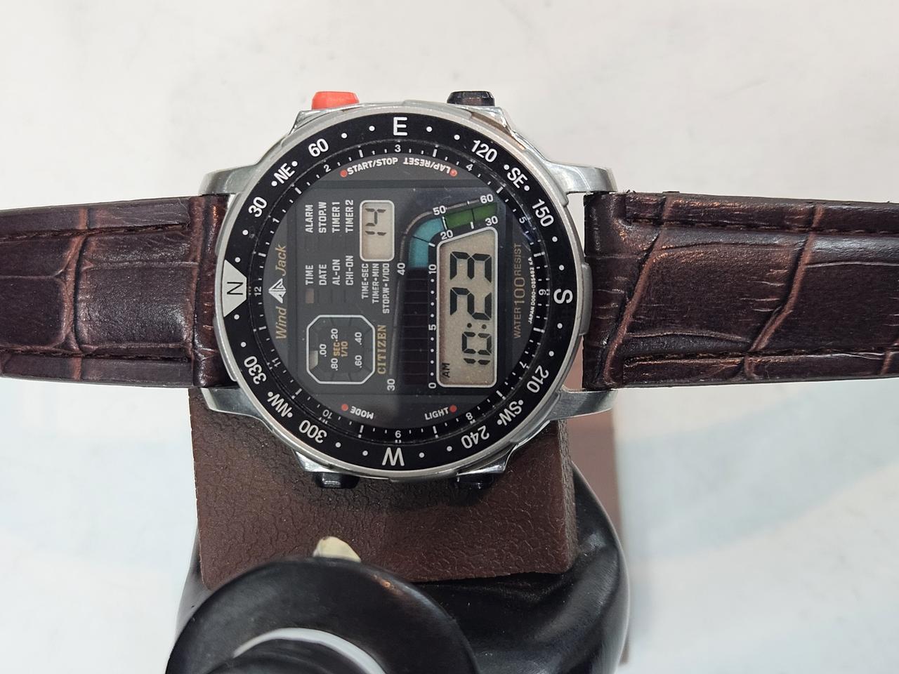 씨티즌 빈티지 요트타이머 *윈드 잭* 희귀 디지털 시계