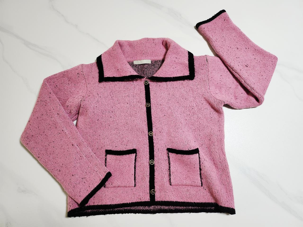 핑크 가디건같은 니트티 55,,66