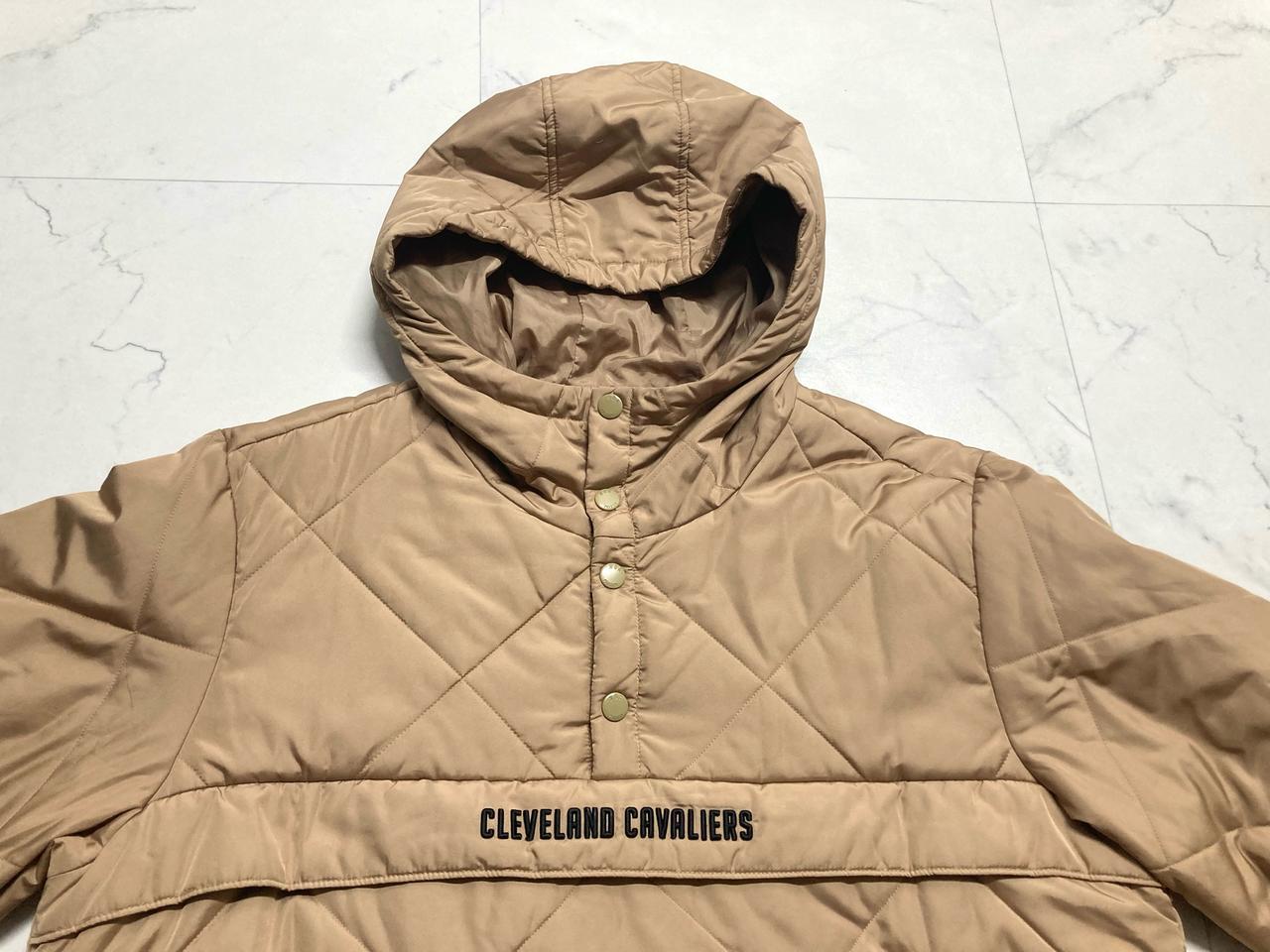 NBA 클리브랜드 롱 후드 아노락 퀼팅 자켓 105-110
