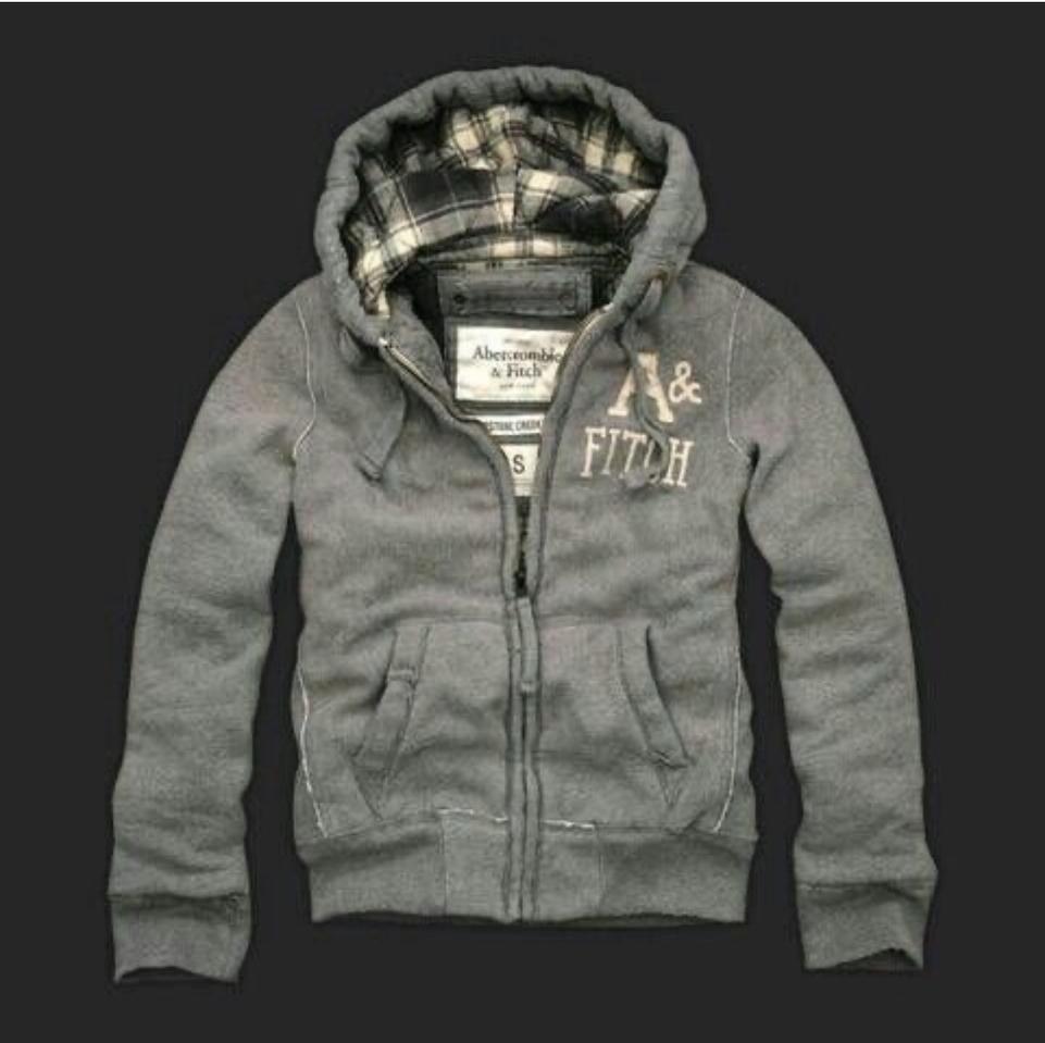 아베크롬비 후드집업 그라인드스톤 크릭 자켓 그레이M
