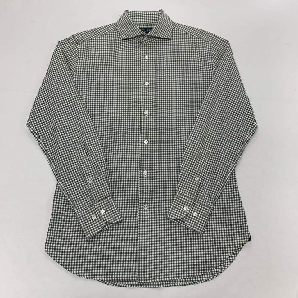 맨온더분 슬림핏 깅엄체크 셔츠 남방 (100)