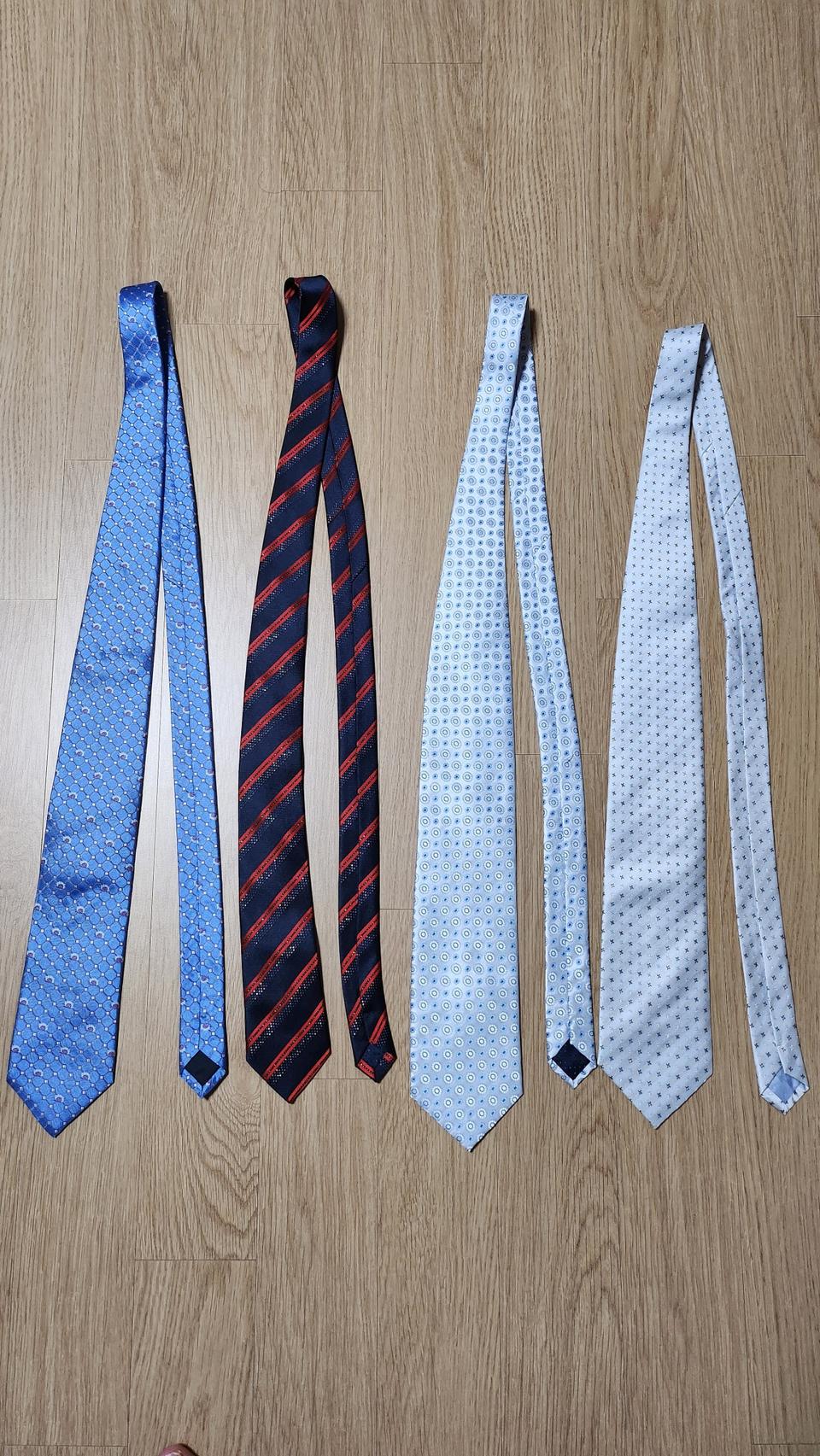 남성 정장 넥타이 4개
