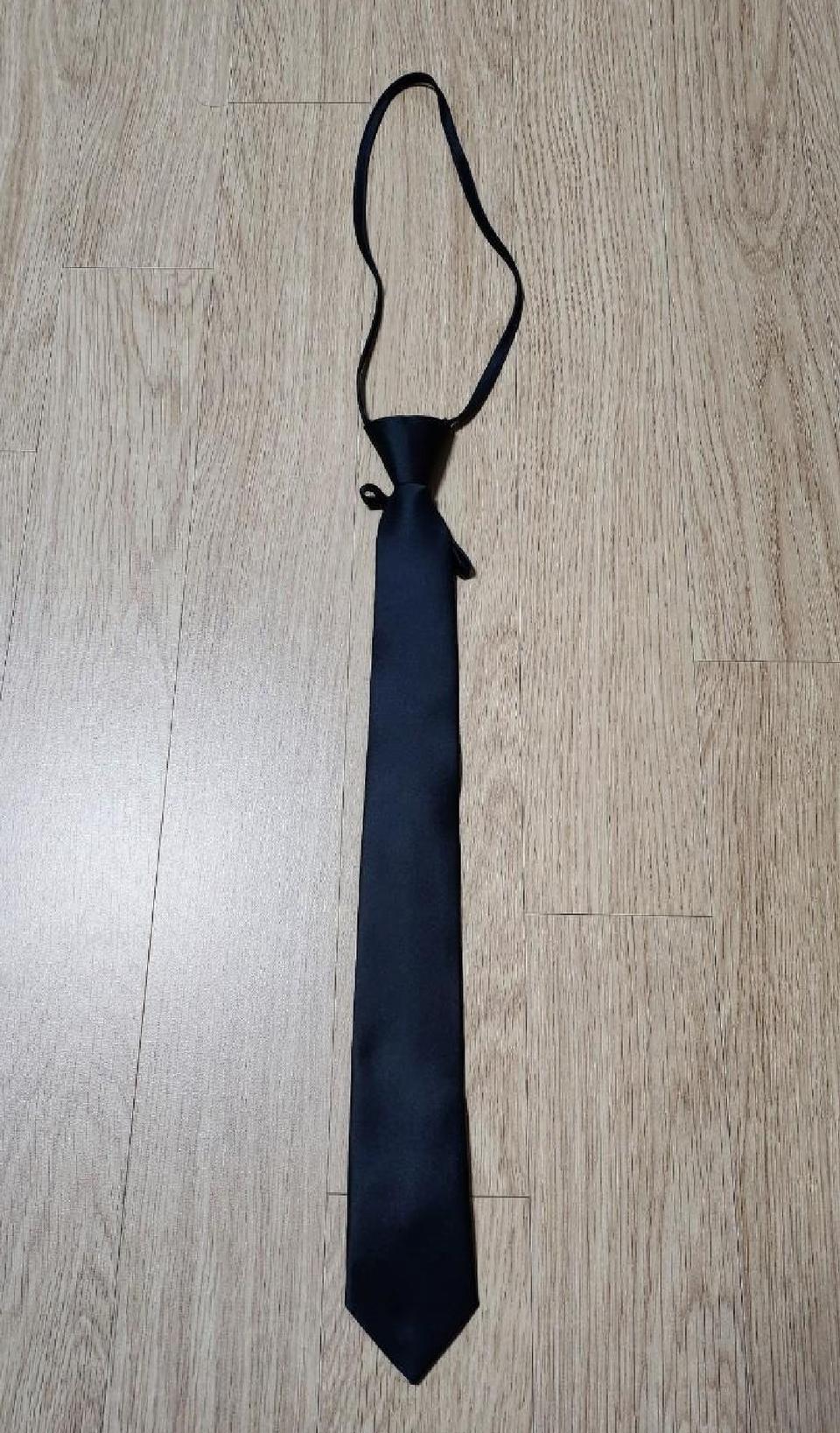 블랙 자동 넥타이