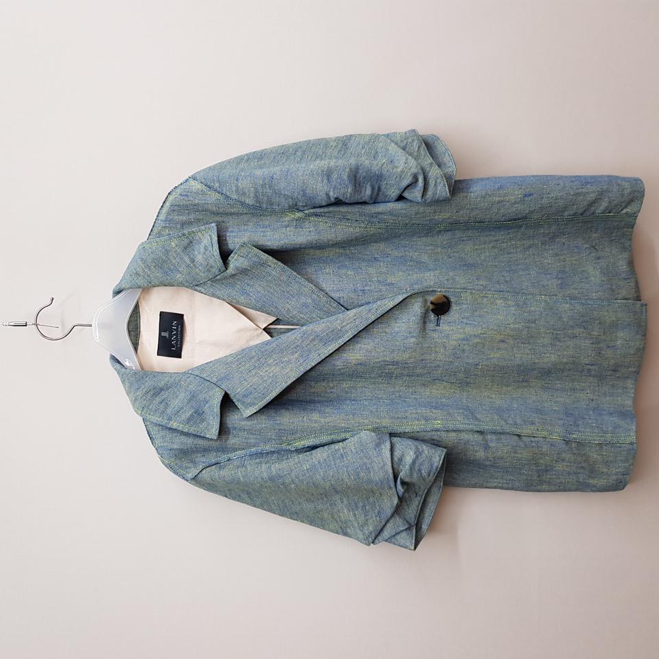 한섬 랑방 린넨 반팔 테일러드 자켓 82-94-160사이즈