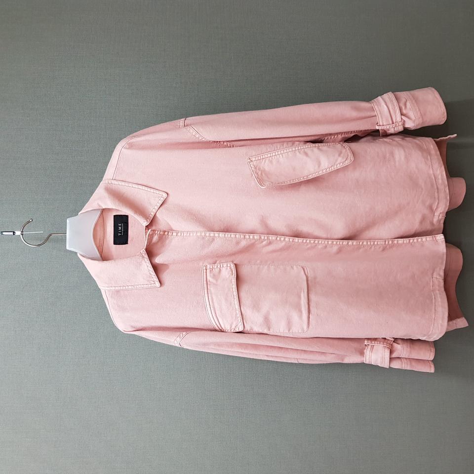 한섬 타임 워싱 소재 트렌치 자켓 F사이즈