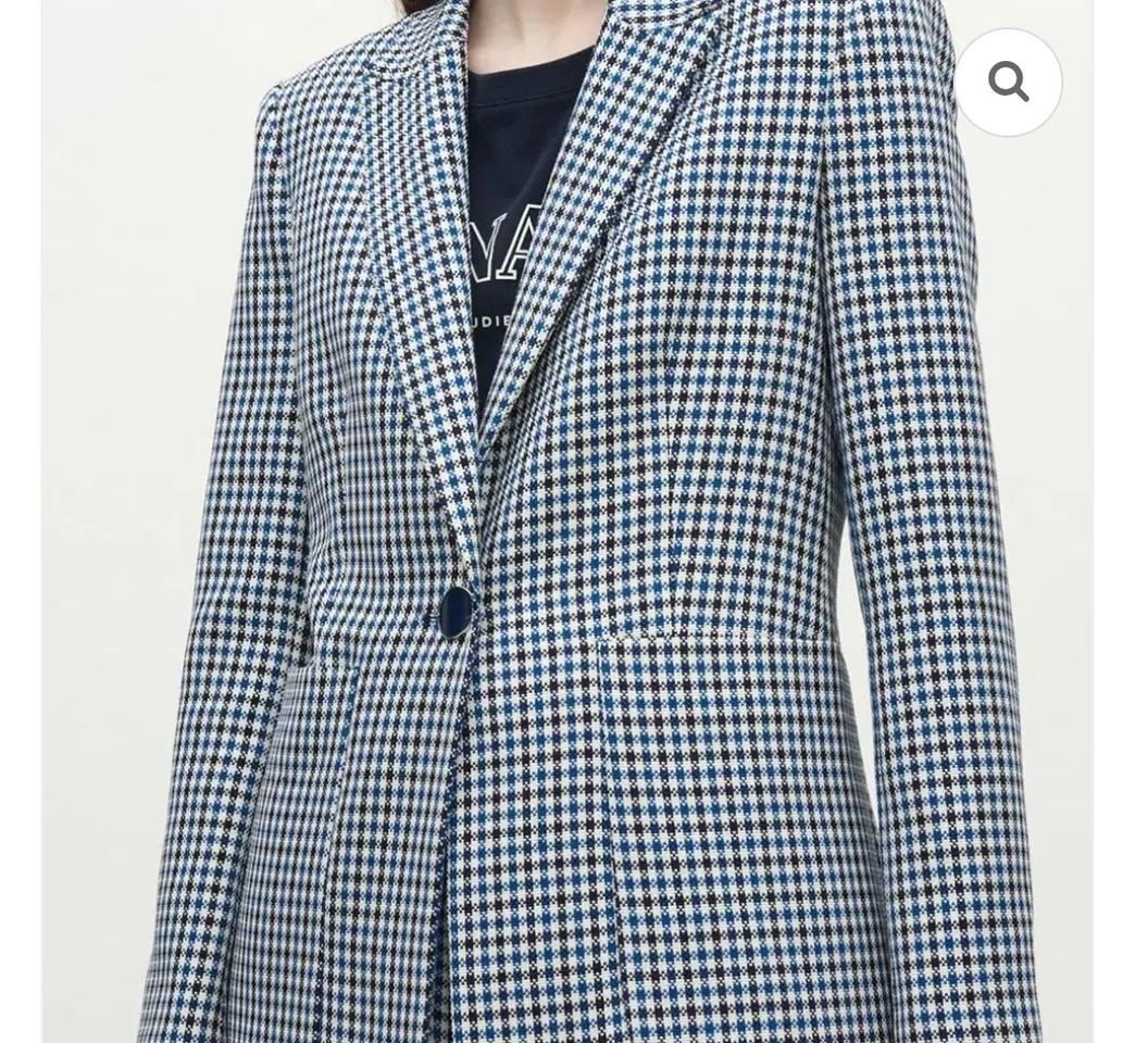 산드로 하운드투스 체크 자켓 36사이즈