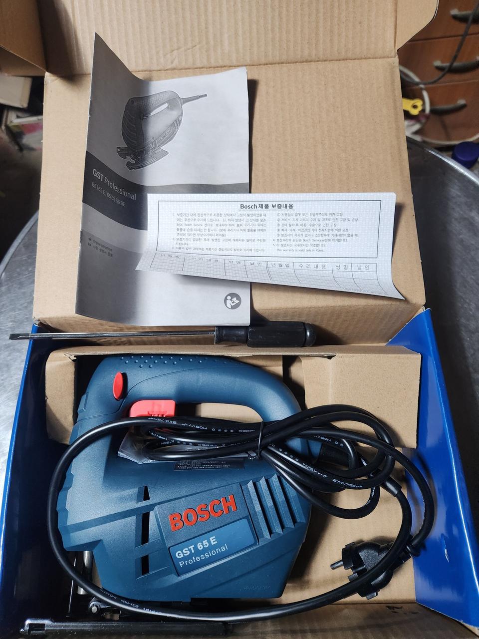 보쉬 직소기 GST65E 미사용품 팝니다