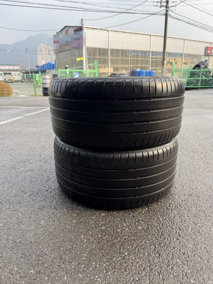 285 35 20 브릿지스톤 투란자 T005 흡음제 중고 타이어 2짝