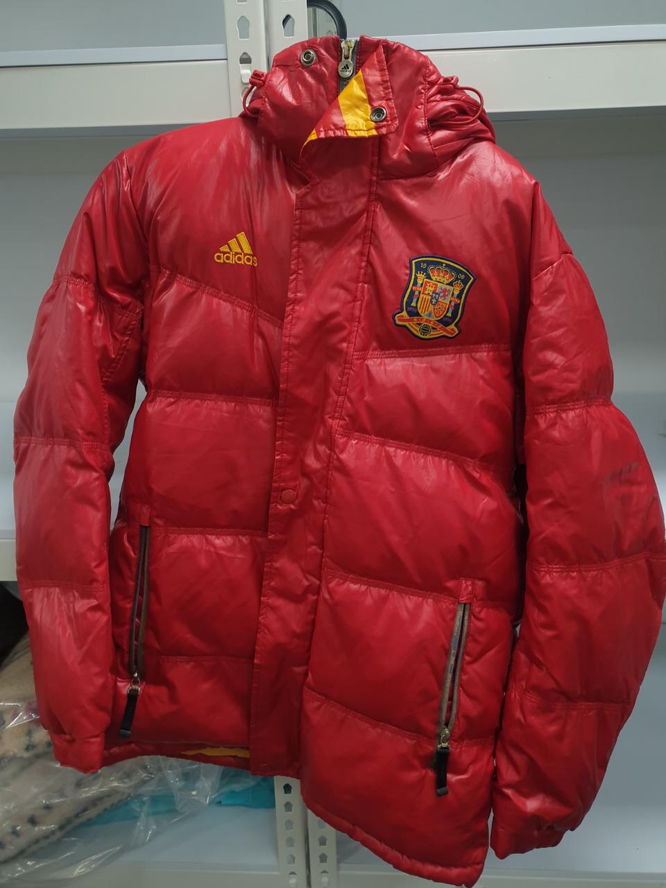 아디다스 정품 스페인 축구 국대 오리털 패딩 95사이즈 팝니다
