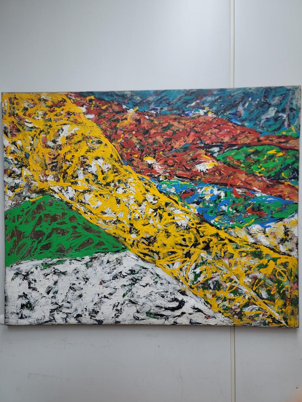 40호 비구상 유화그림