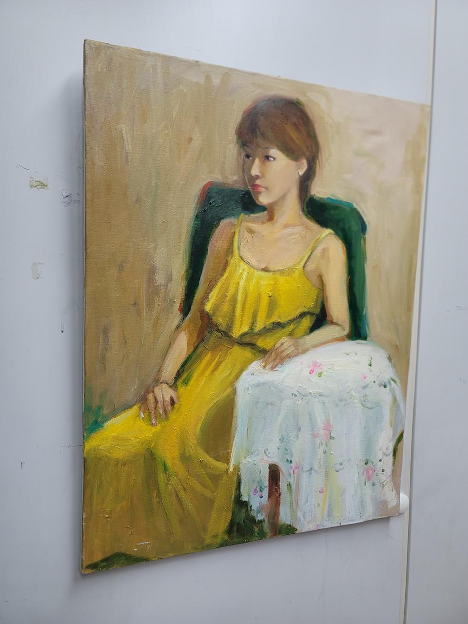 최정희작가 유화그림 15호 여인91