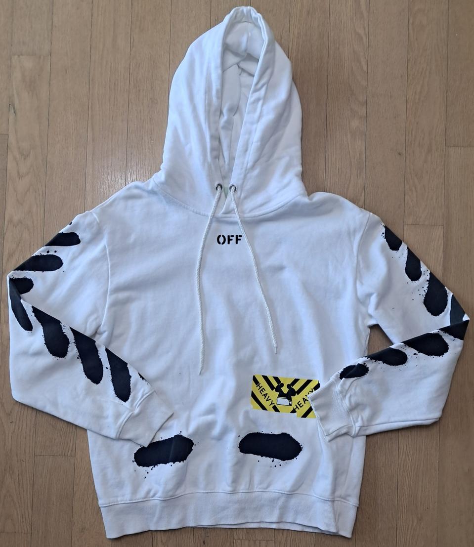 미사용))오프화이트 후드티 L