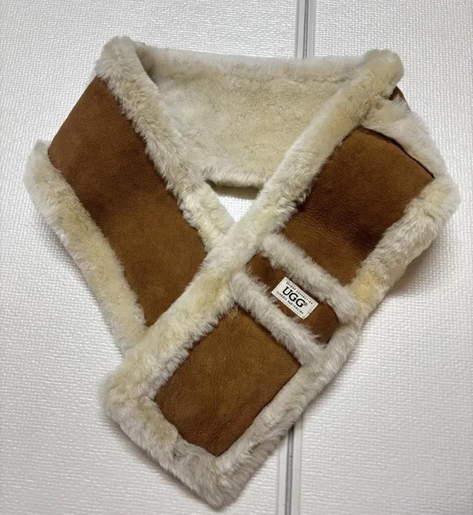 어그 양가죽+양모 목도리