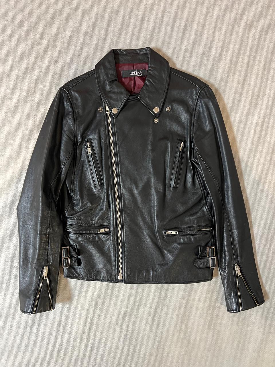 무료배송 - Made in KOREA 집시 소가죽 리얼레더 라이더자켓 L