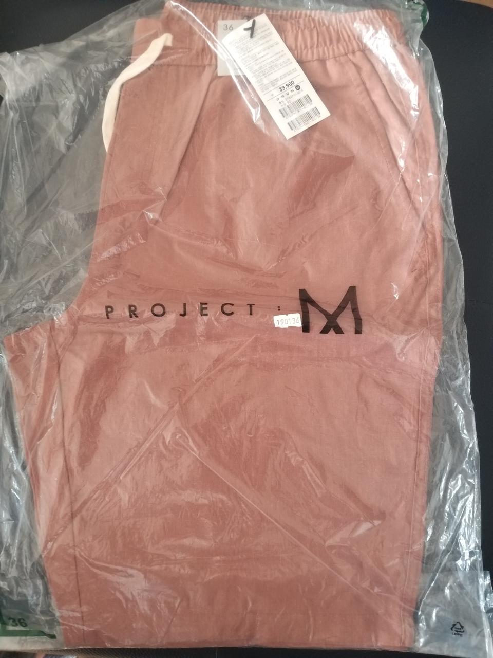 프로젝트엠 리넨 밴딩 반바지(36)