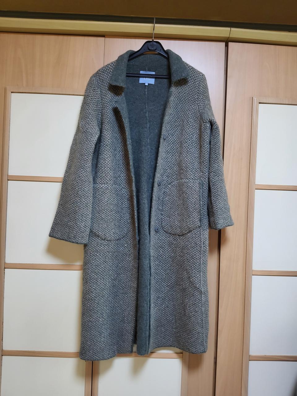 LBL모직혼방롱니트쟈켓