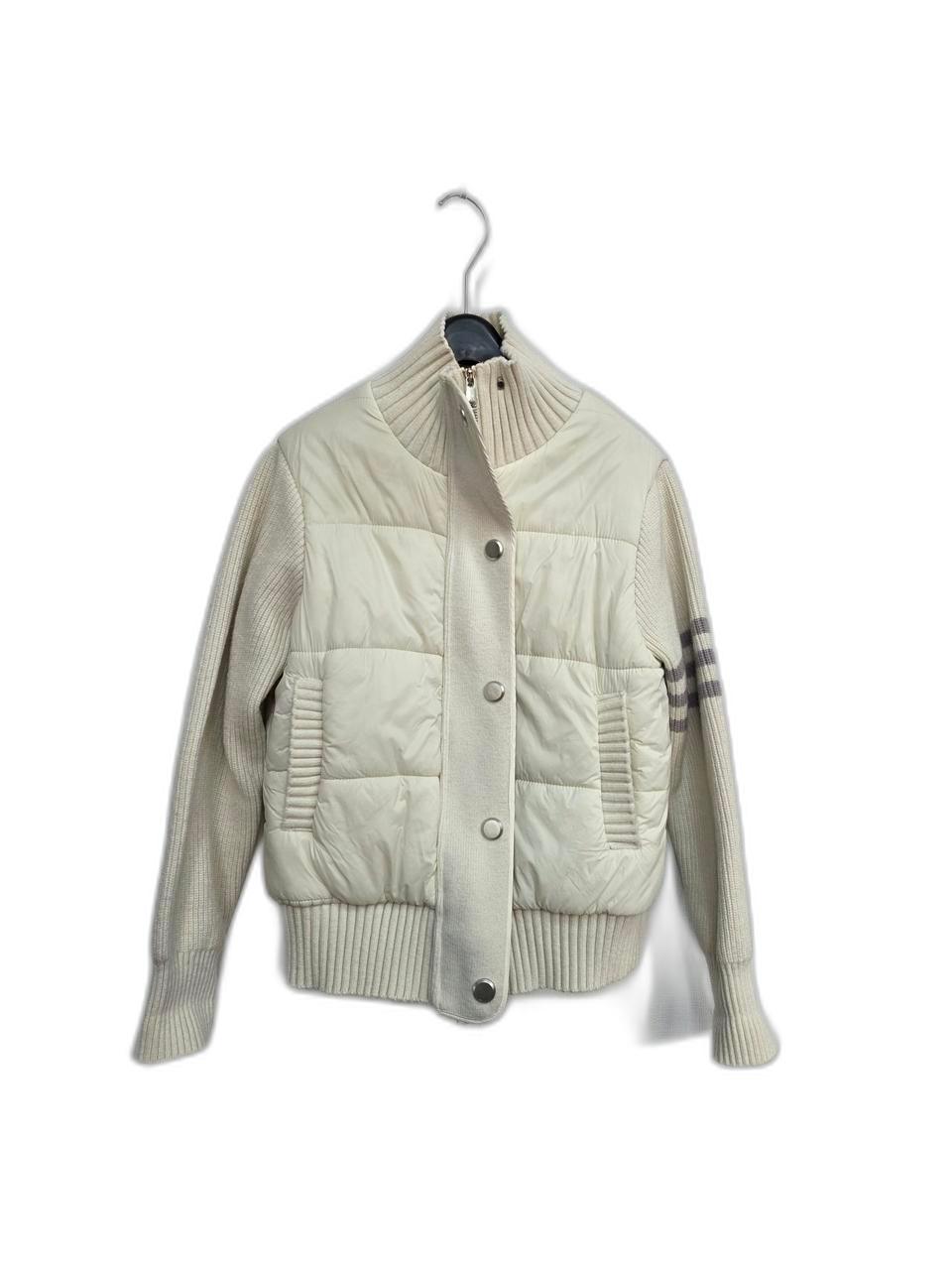 니트아이보리 다운패딩 55~66날씬