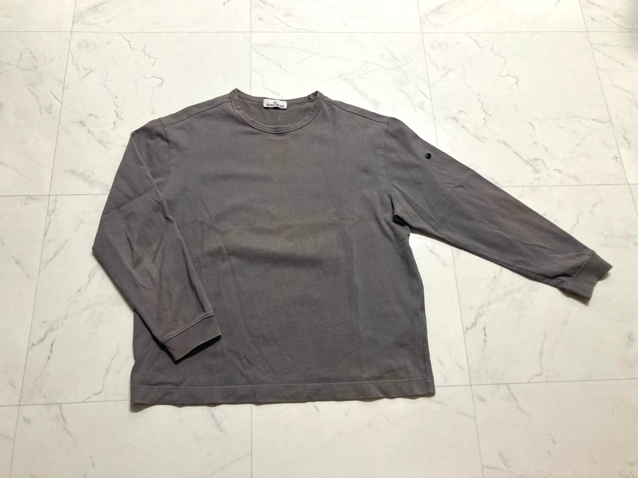 스톤 피그먼트 그레이 롱슬리브 긴팔 티셔츠 105-110