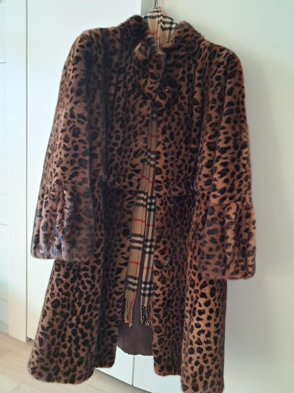 모피전문  선진모피  호피밍크롱코트