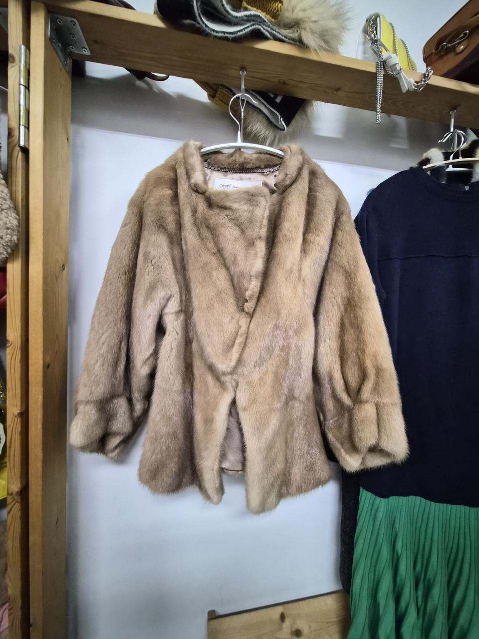 오브제 플래티넘 벌룬밍크자켓