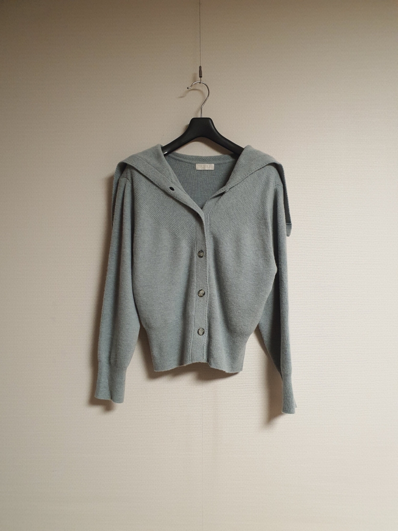 SJSJ 에스제이 세일러 레터링 가디건 프리사이즈  정품