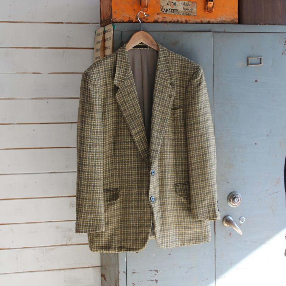 (착용컷) carven 모직 체크 블레이져 (남성용 105)