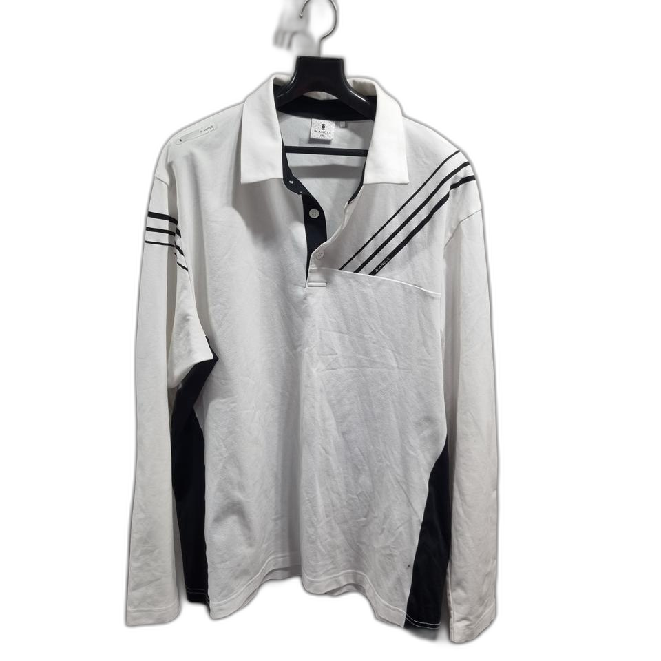 W.ANGLE 화이트 카라 긴팔티셔츠