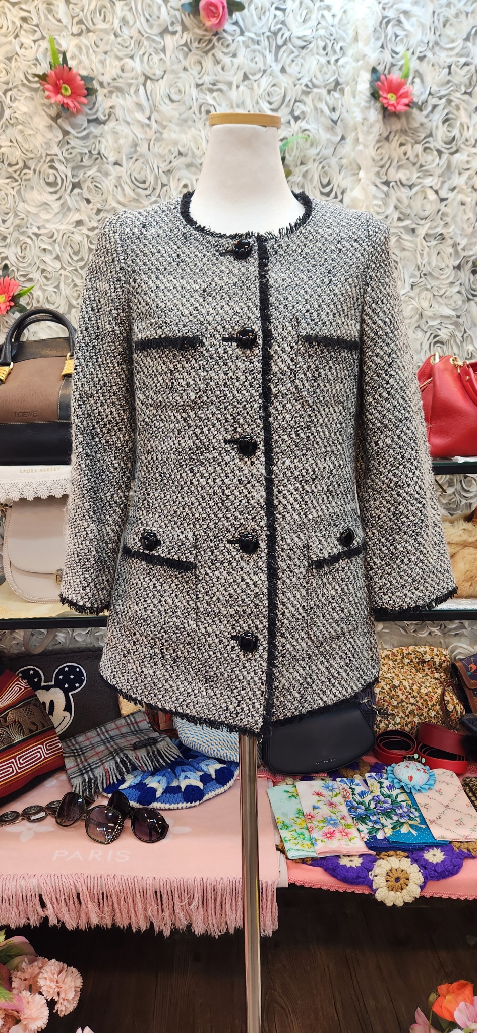 JEWEL CHANGES 모 혼방 트위드 자켓 (44)