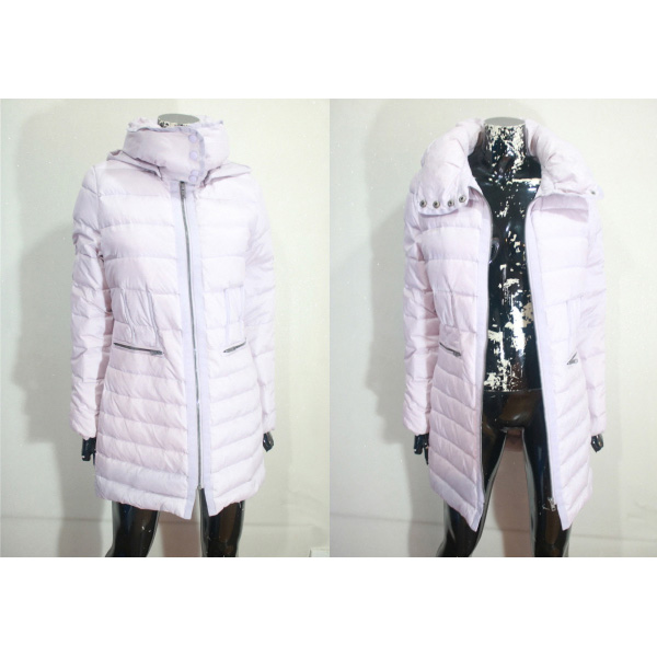 (55) 다니엘 에스떼 연핑크 경량 오리털 하프 패딩 (사이즈 55)