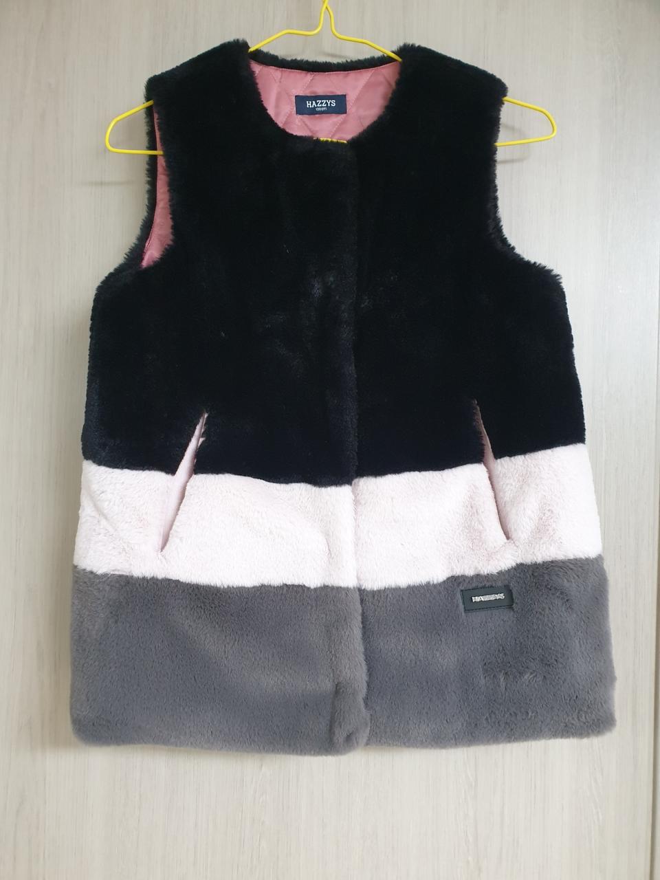 헤지스 키즈 퍼 조끼