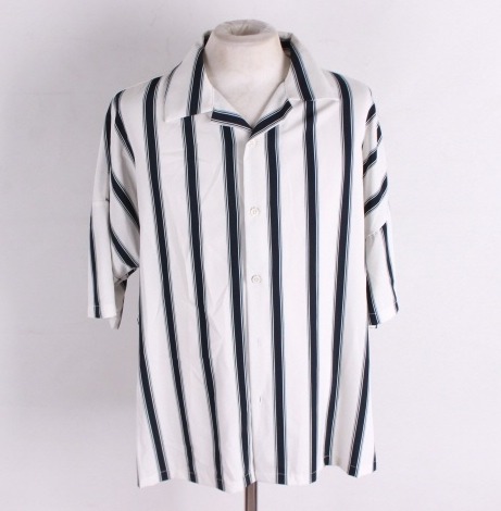 (100)(L) 지오송지오 스트라이프 반팔 셔츠