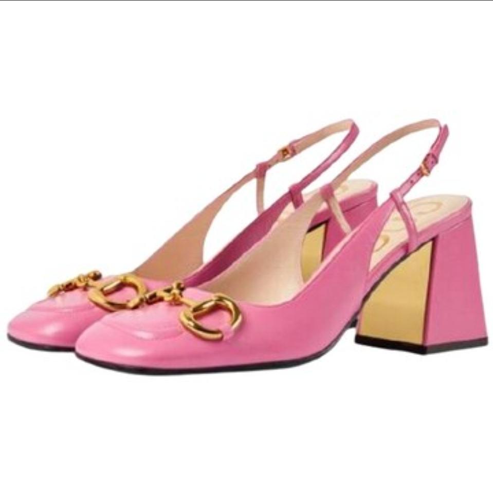 구찌 홀스빗 미들힐 슬링백