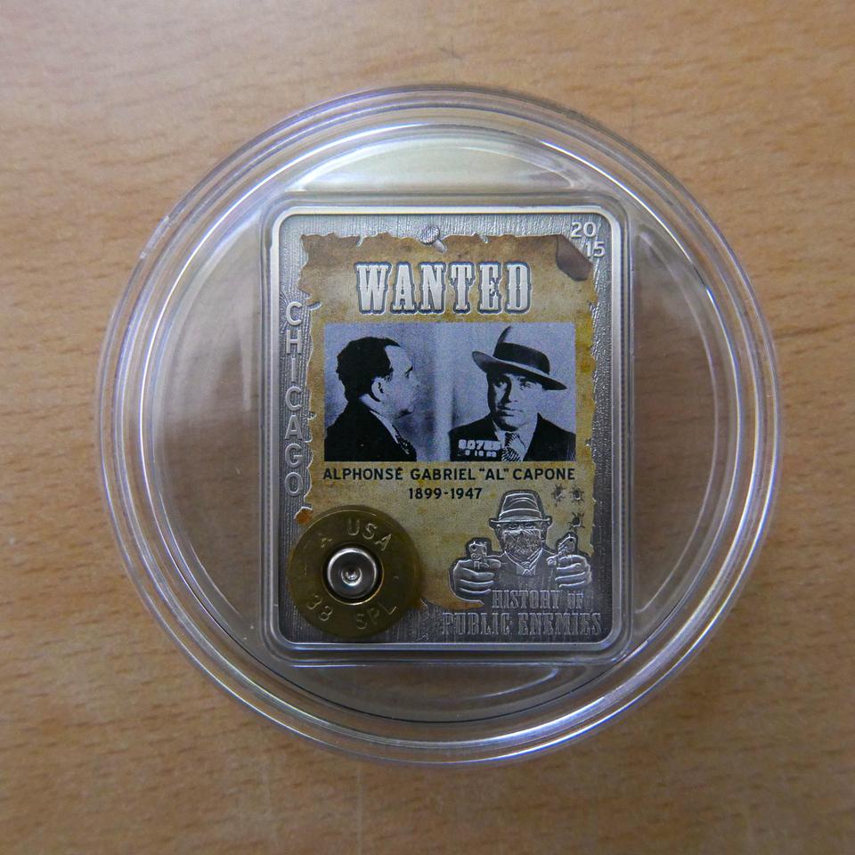 2015 중앙아프리카. 공공의 적 역사 - "알 카포네" 1온스 은화