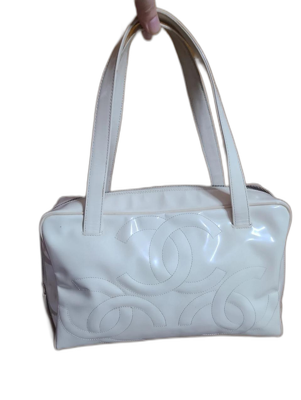 정품 샤넬 아이보리 숄더백