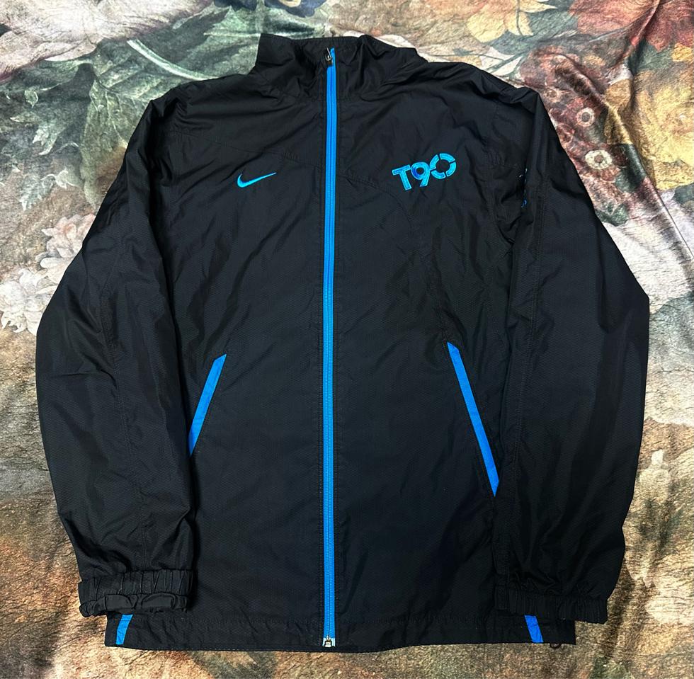 나이키 빈티지 스톰핏 스카이블루 사이드라인 블랙바람막이 100 아디다스