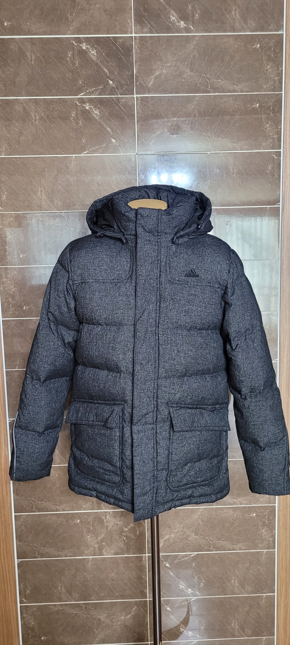 (남성100사이즈) 아디다스 더플 다운 패딩(오리100)