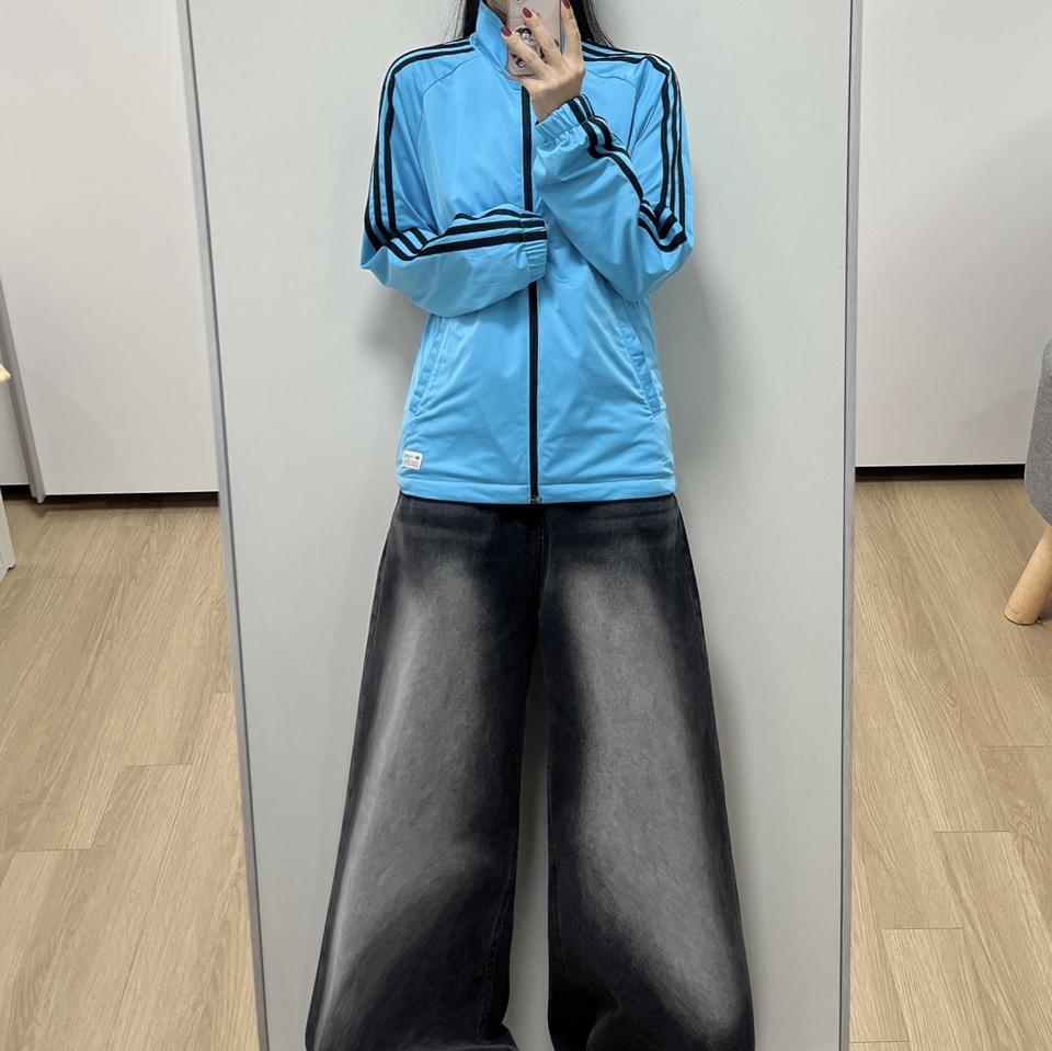 아디다스 리버시블 스카이블루 별스타 트랙탑 져지