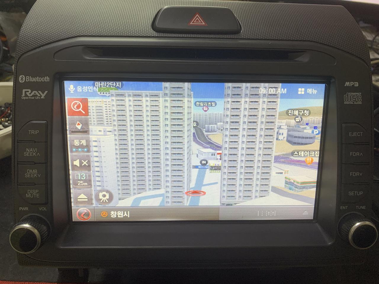 레이 내비게이션 매립 세트 팝니다. 신품 8인치 내비