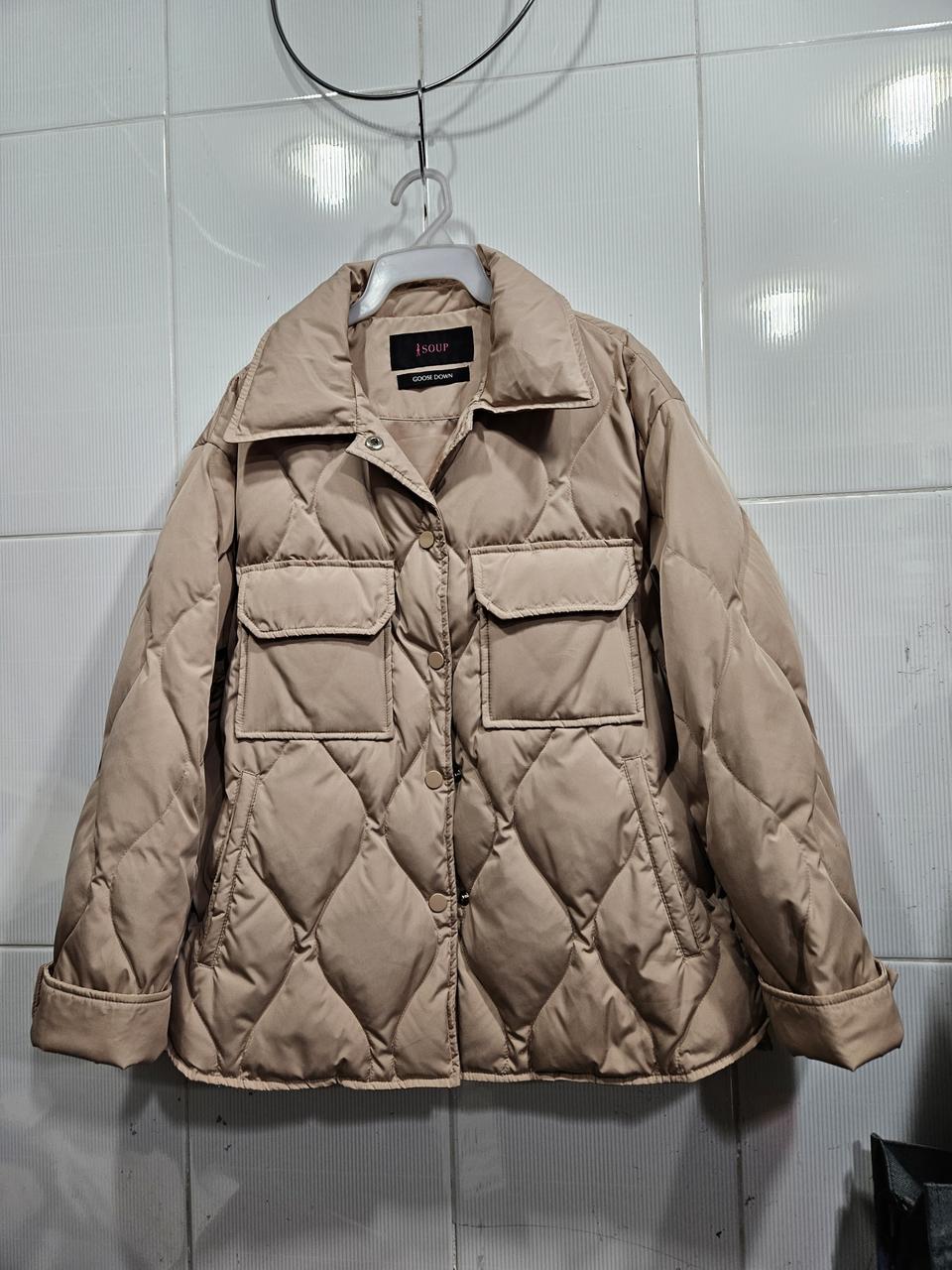 SOUP셔츠형패딩(55~66)새상품