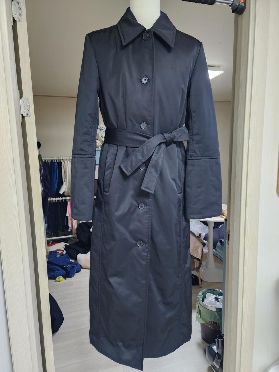 앤아더스토리즈 블랙 롱패딩 코트