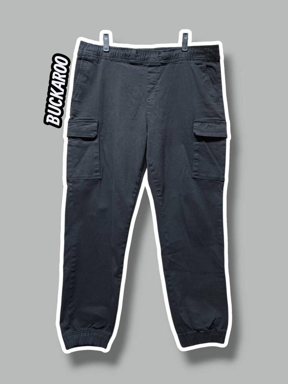 3XL/ BUCKAROO 버커루 밴딩 스판 카고팬츠 블랙 /0204