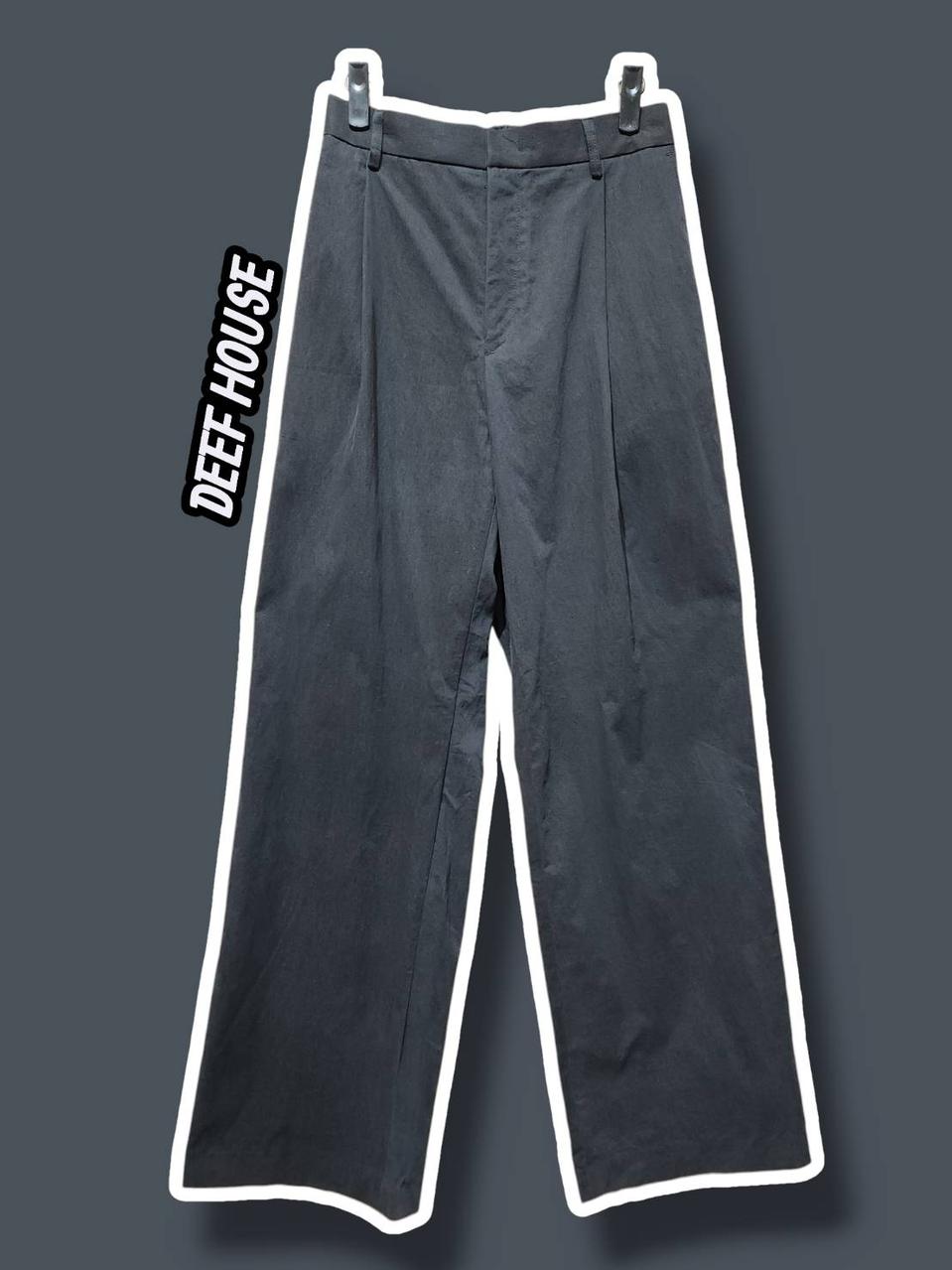 L/ DEEF HOUSE 딥하우스 뒷밴딩 원턱 슬랙스 챠콜 /0204
