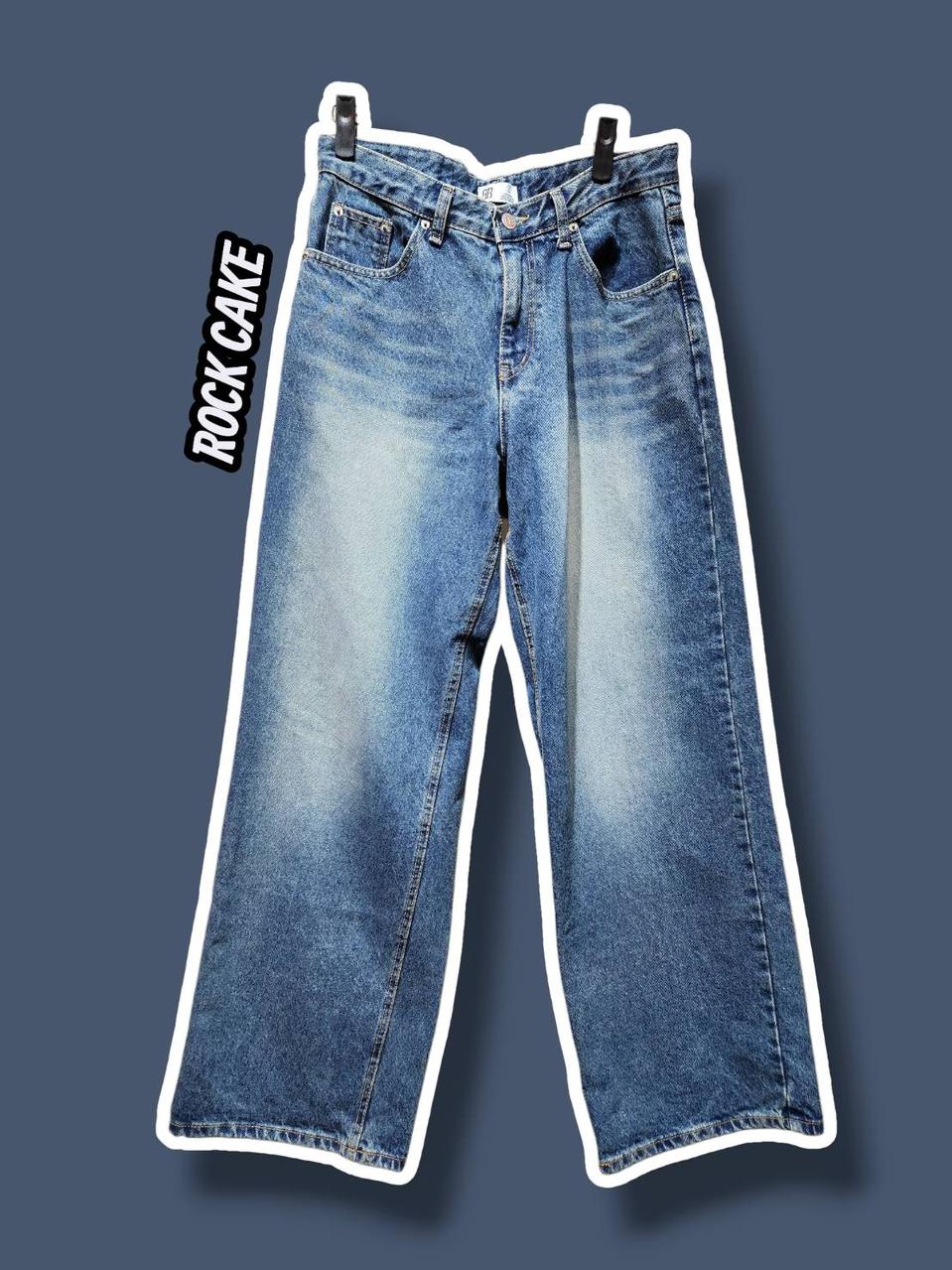 S/ 락케이크 딕시 로우라이즈 와이드 데님팬츠 /0204