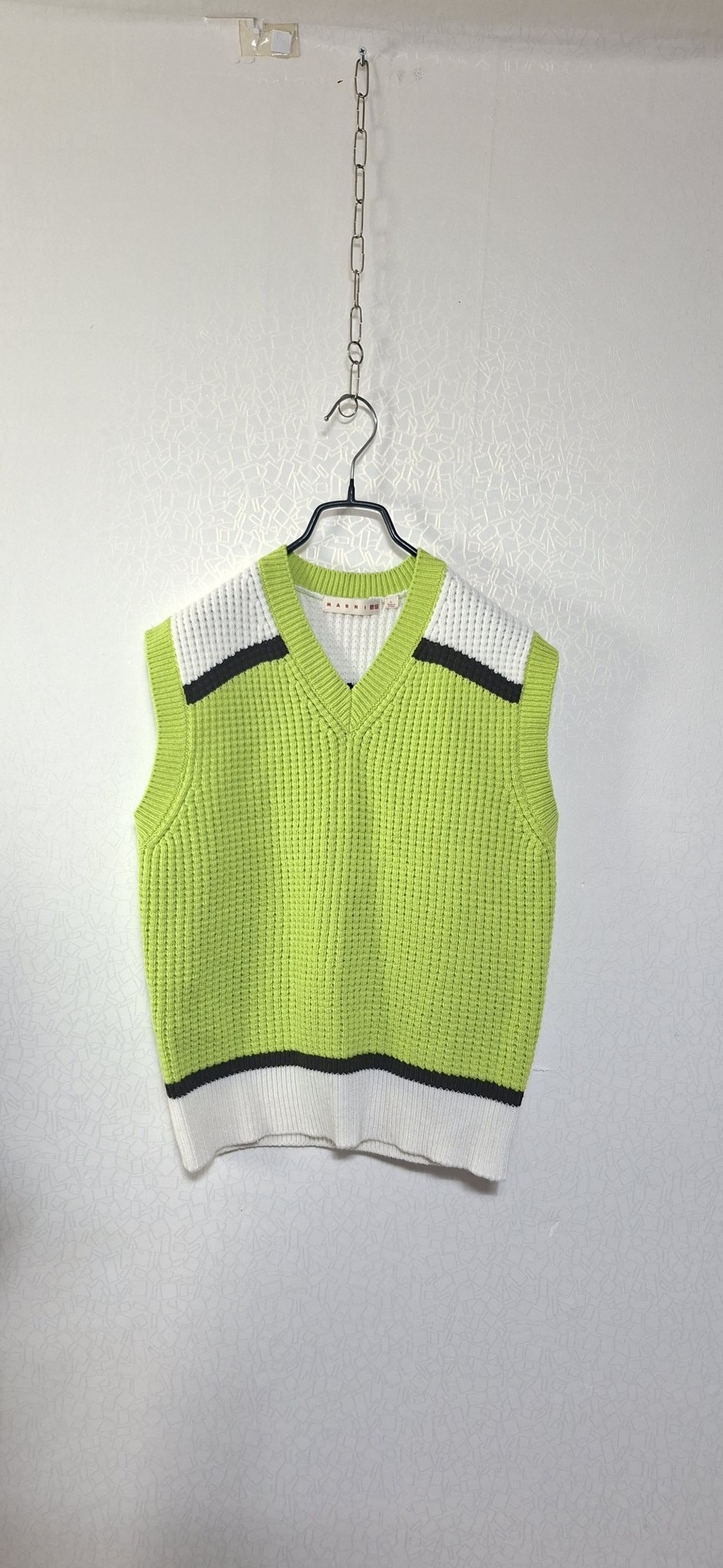 100 77사이즈  유니클로x마르니 팝콘니뜨 조끼 니트 베스트